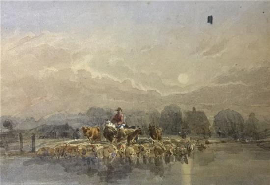 Unframed Pyne watercolour(-)